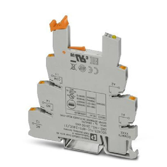 Socle de 6,2 mm pour relais, Push-in, tension d'entrée : 24 V AC/DC - PLC-BPT- 24UC/21-Lire la description