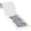 Rohrleitungsetikett zum Beschriften, grau, Folie, 17x75mm, 80/Heft, DIN 2403 Rohrleitungsetikett zum Beschriften, grau, Folie, 17x75mm, 80/Heft, DIN 2403