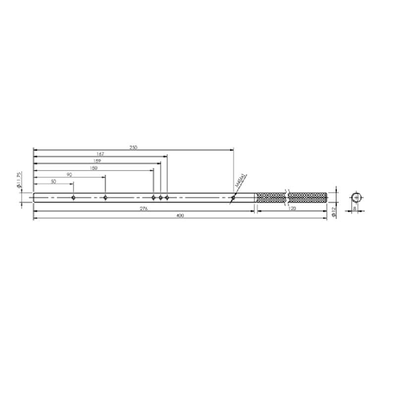 Système de fixation, Aluminium - BMS BS-M-D12-0400-04 (BAM003H) Système de fixation, Aluminium - BMS BS-M-D12-0400-04 (BAM003H)-Lire la description
