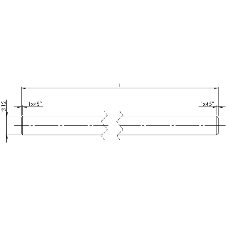 Tige pour systèmes de montage BMS, Ø 12 x 150 mm, inox, Ecolab  - BMS RS-S-D12-0150-00 (BAM0045)-Lire la description