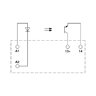 Optocoupleur de puissance, entrée : 24 V DC, sortie : 3-33 V DC/5 A - OPT-24DC/ 24DC/  5-Lire la description