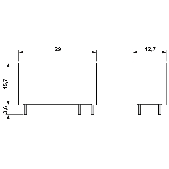 Optocoupleur de puissance, entrée : 24 V DC, sortie : 3-33 V DC/5 A - OPT-24DC/ 24DC/  5-Lire la description