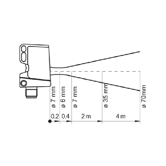 Cellule Bar. reflex transp Push-Pull P=5,5m IOL LO/DO Inox WD M12 4P - O500W.RP.T-GW1J.PVO (O500W.RP.T-11157357)-Lire la description