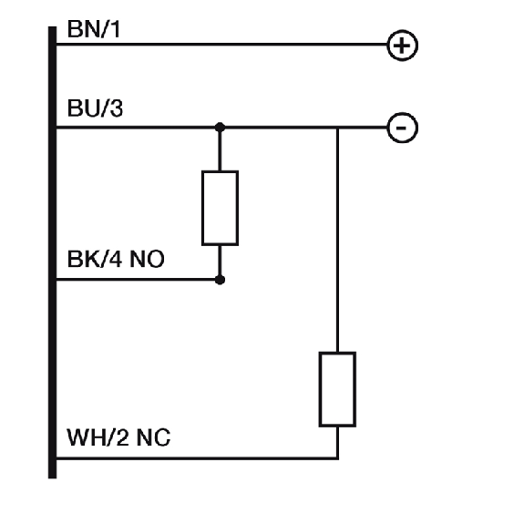 Cellule Directe PNP P=1m LR NO+NF Inox 316L Câble 2m - QFR8/BP-1A-Lire la description