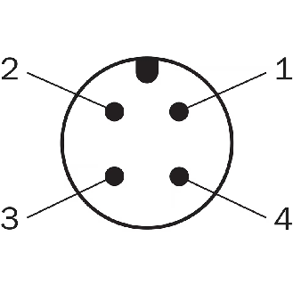Cellule EAP PNP P=300mm PinPoint LO/DO / M12 4P - HTB18-P4A2ABS02-Lire la description