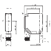Cellule Bar. reflex PNP/NPN P=11m Laser LO/DO / M12 4P - WLA12L-24162830A00