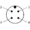 Cellule EAP PNP/NPN P=220mm PinPoint IO-Link LO / M12 4P+C0.2m - WTB4FP-84167120A00