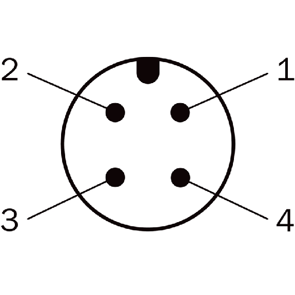 Cellule EAP PNP/NPN P=220mm PinPoint IO-Link LO / M12 4P+C0.2m - WTB4FP-84167120A00-Lire la description