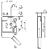 Cellule Directe PNP P=34mm LR LO / M08 3P+C0.2m - WT2F-P250