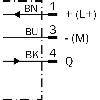 Cellule Directe PNP P=34mm LR LO / M08 3P+C0.2m - WT2F-P250