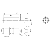 Cellule Barrage (R) PNP P=20m Pot. LR DO NO M18 Laiton Axial / M12 4P - BOS 18M-PS-RE21-S4 (BOS025F)