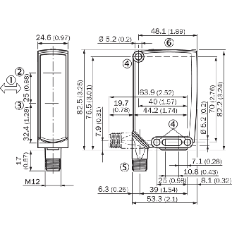 Cellule EAP PNP P=3m IR IO-Link LO/DO / M12 4P - WTB26I-24861420A00-Lire la description