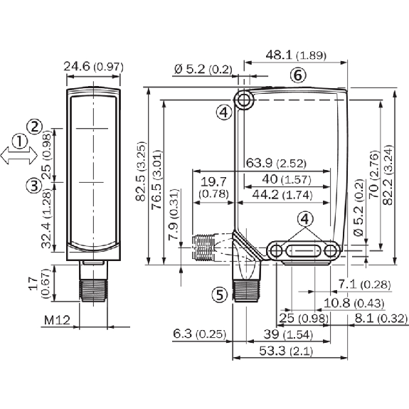 Cellule EAP PNP P=3m IR IO-Link LO/DO / M12 4P - WTB26I-24861420A00-Lire la description