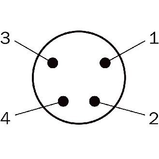 Cellule EAP PNP P=400mm Pot. Laser LO / M08 4P+C0.4m PVC - GTB6L-P6211-Lire la description