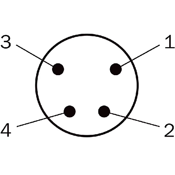 Cellule EAP PNP P=400mm Pot. Laser LO / M08 4P+C0.4m PVC - GTB6L-P6211-Lire la description