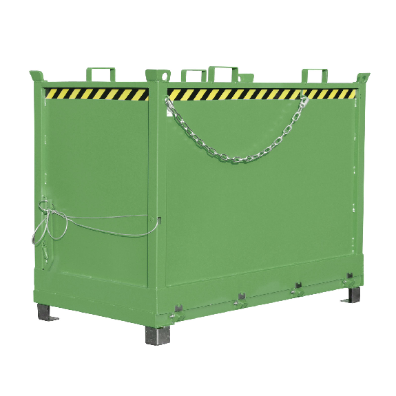 Contenedor de suelo plegable pintado verde-Leer más