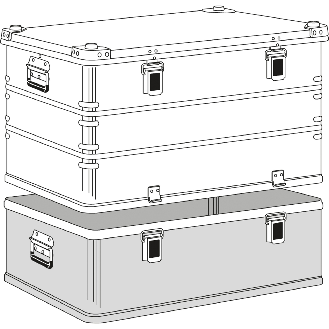 Zarges Transportkiste K470 Plus Unterteil 800x600x250mm 91l-Beschreibung lesen