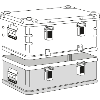 Zarges Transportkiste K470 Plus Unterteil  600x400x180mm 29l-Beschreibung lesen