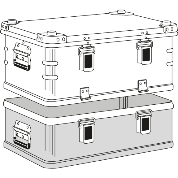 Zarges Transportkiste K470 Plus Unterteil  600x400x180mm 29l-Beschreibung lesen