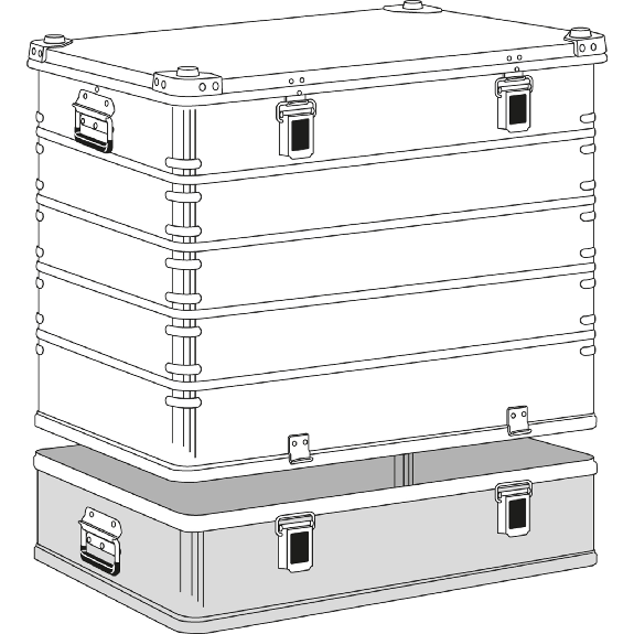 Zarges Transportkiste K470 Plus Unterteil 800x600x180mm 62l-Beschreibung lesen