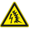 Warnschild Warnung vor Lichtbogen, RoHS konform, Folie, selbstklebend, SL 100mm, DIN EN ISO 7010 Warnschild Warnung vor Lichtbogen, RoHS konform, Folie, selbstklebend, SL 100mm, DIN EN ISO 7010