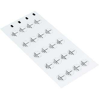 Leiterkennzeichen Erde E, RoHS konform, Folie, selbstklebend, Ø 31,5mm, 6/Bogen, DIN EN 60445 / IEC 60417-Beschreibung lesen