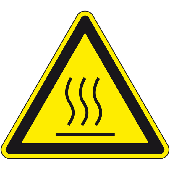 Warnschild Warnung vor heißer Oberfläche,ASR/ISO,Folie,selbstkl,,SL 300mm Warnschild Warnung vor heißer Oberfläche,ASR/ISO,Folie,selbstkl,,SL 300mm-Beschreibung lesen