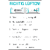 Aushang RICHTIG LÜFTEN!, Folie, selbstklebend, 200x300mm Aushang RICHTIG LÜFTEN!, Folie, selbstklebend, 200x300mm