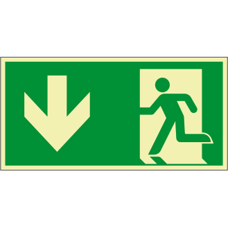 PERMALIGHT power langnachleuchtend XXL-Rettungszeichen Notausgang, ASR/ISO, Alu-Verbund, 1200x600mm-Beschreibung lesen
