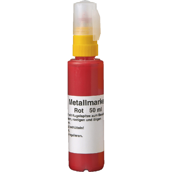 Metallmarker M 140, Stift, gefüllt mit Speedry DO Farbe, rot, 50ml-Beschreibung lesen