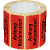 Organisationsetikett Reklamation!, rot, Haftpapier, ablösbar, 50x20mm, 500/Rolle Organisationsetikett Reklamation!, rot, Haftpapier, ablösbar, 50x20mm, 500/Rolle