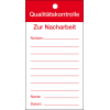 Qualitätsanhänger Qualitätskontrolle-Nacharbeit, Karton, 80x150mm, 50/VE
