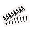 Pfeil, weiß/schwarz, Folie, Schrifthöhe 50mm, 22x57mm, 160 Stück/VE Pfeil, weiß/schwarz, Folie, Schrifthöhe 50mm, 22x57mm, 160 Stück/VE