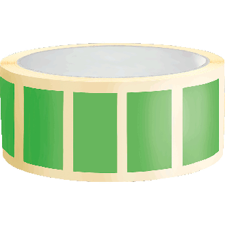 Organisationsetikett, beschriftbar, grün, Haftpapier, ablösbar, 50x25mm, 500/Rolle-Beschreibung lesen