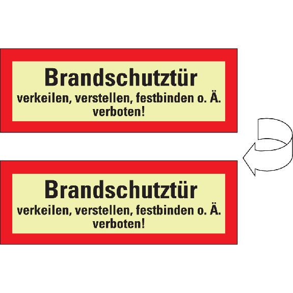 PERMALIGHT power langnachleuchtend Feuerwehrschild Brandschutztür verkeilen..., DS, Folie, 210x74mm PERMALIGHT power langnachleuchtend Feuerwehrschild Brandschutztür verkeilen..., DS, Folie, 210x74mm-Beschreibung lesen