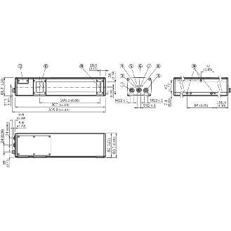 Vision industrielle 3D, 291 ... 1.091 mm - V3T13P-MR62A8S50-Lire la description