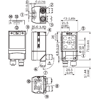 Vision industrielle 2D - V2D621P-2MDFGB5-Lire la description