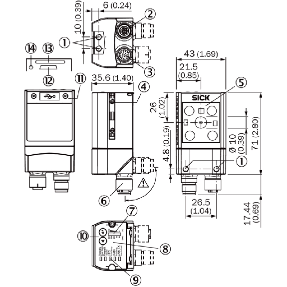 Vision industrielle 2D - V2D621P-2MDFGB5 Vision industrielle 2D - V2D621P-2MDFGB5-Lire la description