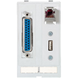 Module simple MSDD 1x USB-A 3.0 F/F + 1x RJ45 F/F + 1x SUB-D25 F/M - 4000-68000-1450000 | MSDD-Lire la description