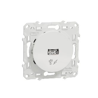 Prise alimentation USB ODACE 5V 1A - SCHNEIDER ELECTRIC - S520408-Beschreibung lesen