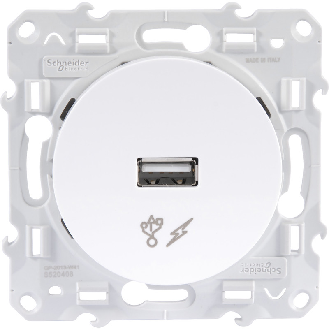 Prise alimentation USB ODACE 5V 1A - SCHNEIDER ELECTRIC - S520408-Beschreibung lesen
