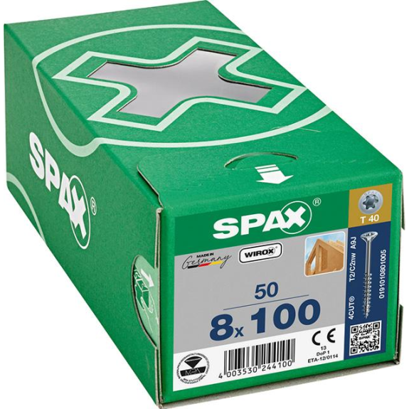 SPAX SeKo T-STAR+ 8,0x100/ 57 Wirox-Beschreibung lesen