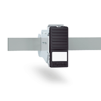 Support isolant avec vis de fixation, barre collectrice 3x10mm, gris - AB/SS-M-Lire la description