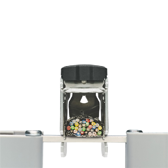 Support isolant avec vis de fixation, barre collectrice 3x10mm, gris - AB/SS-M-Lire la description