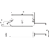 Int.de séc. magnétique codé (sans act.) 1NO+2NF Inox, C1m - BNS 40S-12Z