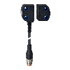Int. de séc. sans contact RFID P12mm 2xOSDD 1xDIAG, M12 8P+C0.25m - RSS260-I2-D-LSTM12-8-0,25M