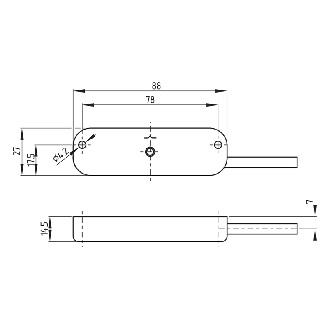 Capteur de sécurité magnétique inox 1NO+2NF-Lire la description
