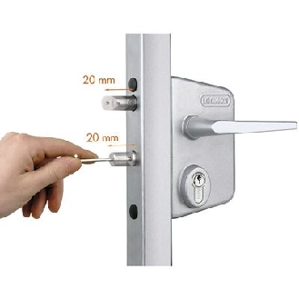 Serratura tubolare laccata per profilo da 60 a 80 mm-Leggi tutto