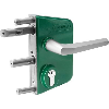 Serratura tubolare laccata per profilo da 60 a 80 mm Serratura tubolare laccata per profilo da 60 a 80 mm