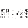 Int.de séc. magnétique codé (sans act.) Led, 2NF+1NO Voyant, C1m - BNS 33-12ZG-2187-10 Int.de séc. magnétique codé (sans act.) Led, 2NF+1NO Voyant, C1m - BNS 33-12ZG-2187-10